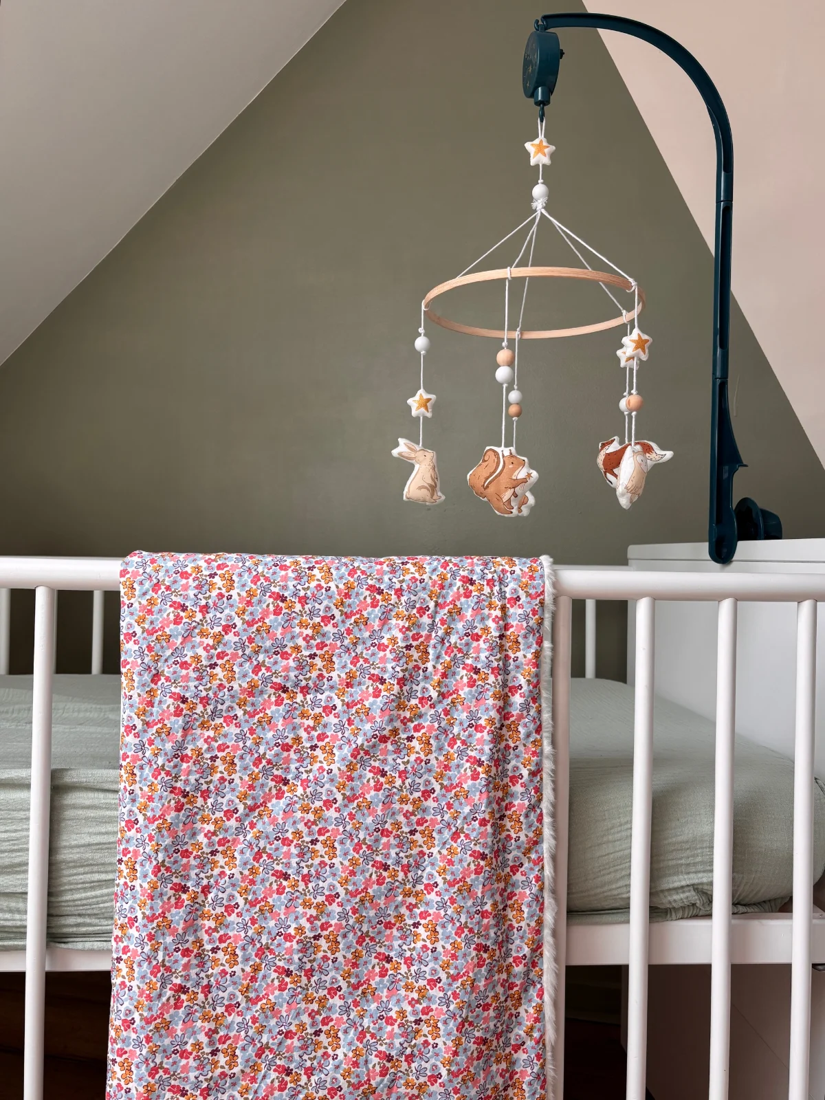 Couverture de bébé texturée et moelleuse "Printemps céleste"